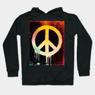 Street art pop art peace sign graffiti Hoodie